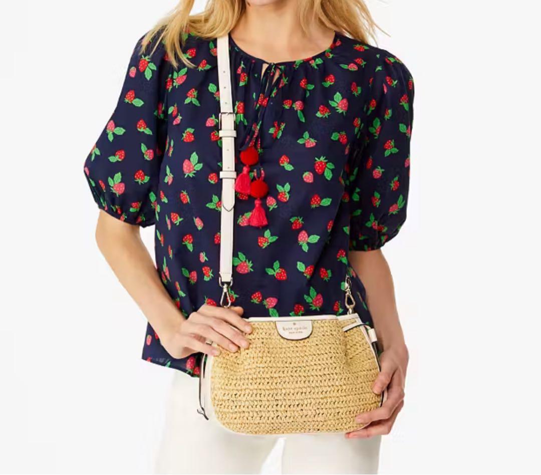【新品・未使用】Kate spade ダンプリング ストロー クロスボディ