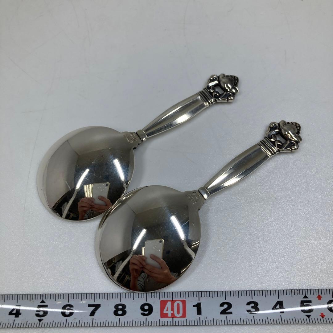 専用　ジョージジェンセン　エコーン　小スプーンA 52g 東さ7-0210☆2F