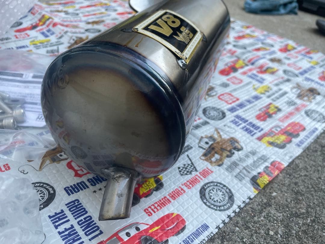 V8 台湾マフラー　グランドアクシス　bws jog