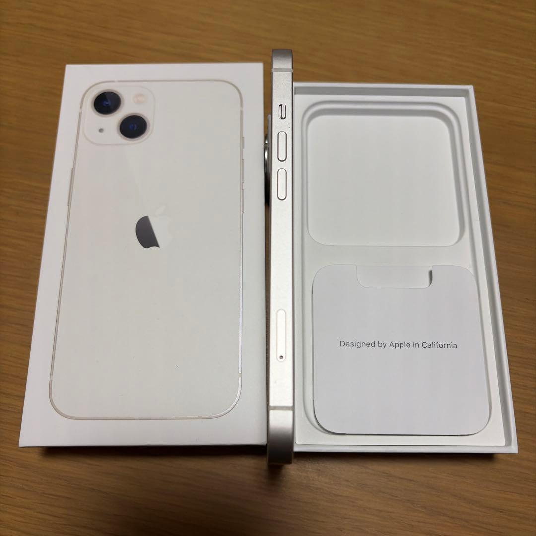 【美品】Apple iPhone13 本体256GB スターライト simフリー