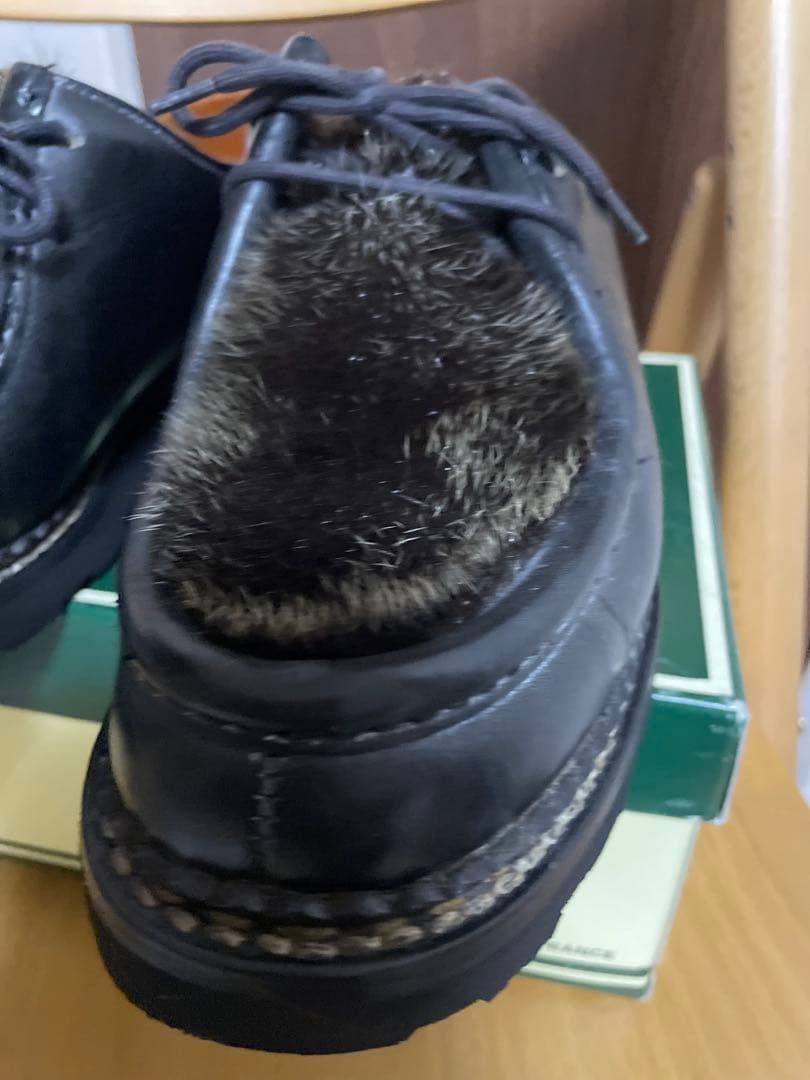 デカタグ　旧タグ　パラブーツ ミカエル Paraboot ブラック アザラシ