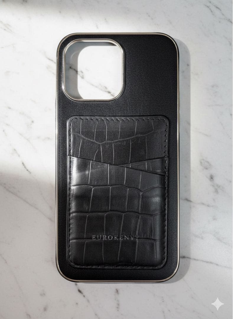 EUROKENVY ユーロケンビー iPhoneケース クロコ型押し レザー