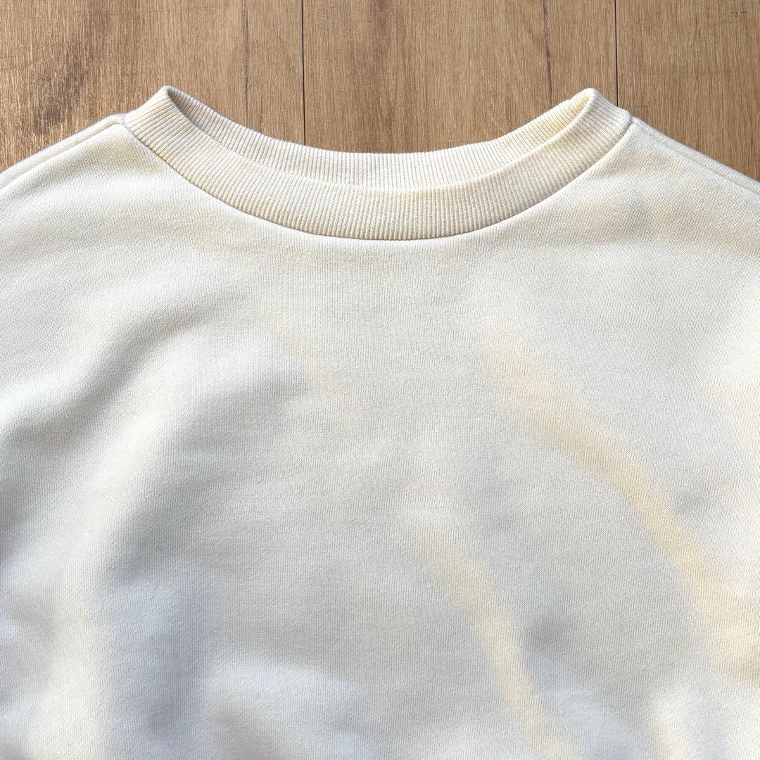 OSHIMA REI クルーネックスウェット パフスリーブ アイボリー