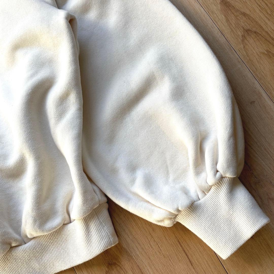 OSHIMA REI クルーネックスウェット パフスリーブ アイボリー