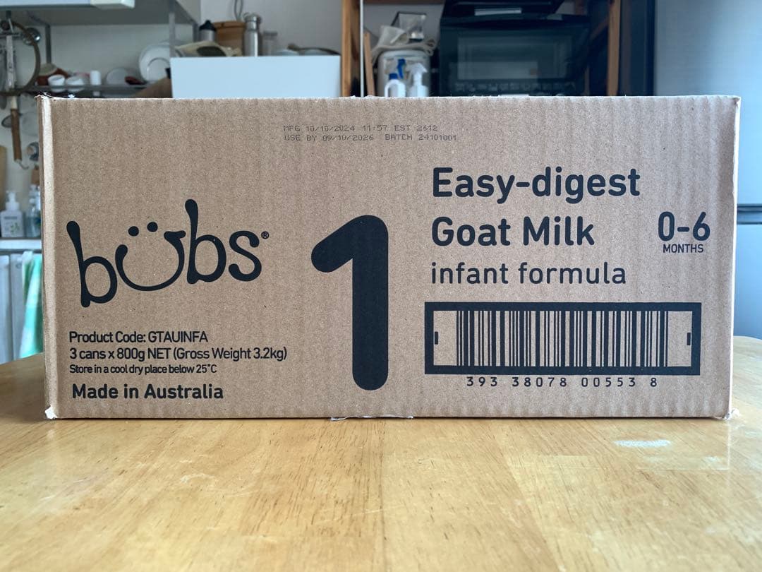 バブス bubs ヤギ 粉ミルク ステップ1 4缶セット【新品未開封】