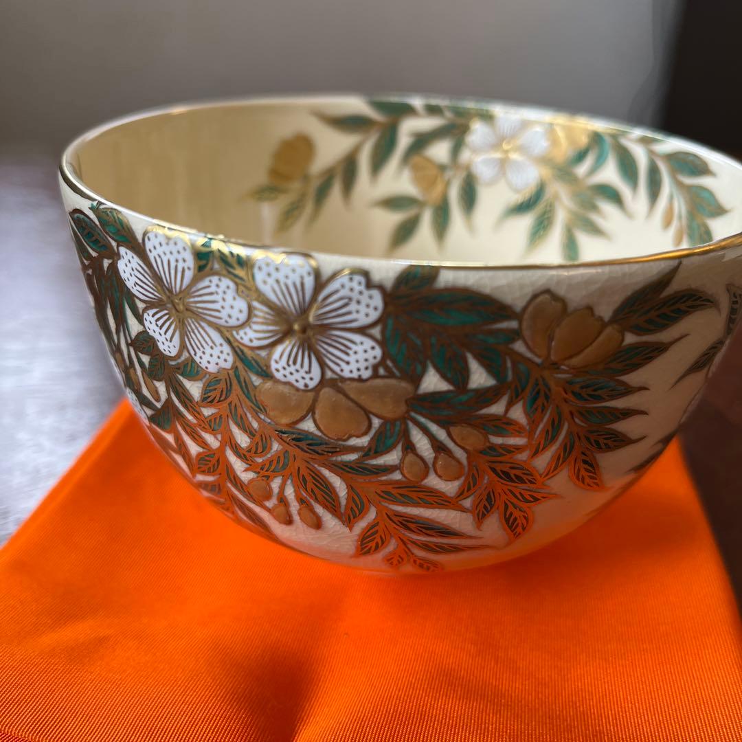 抹茶茶碗　枝垂桜