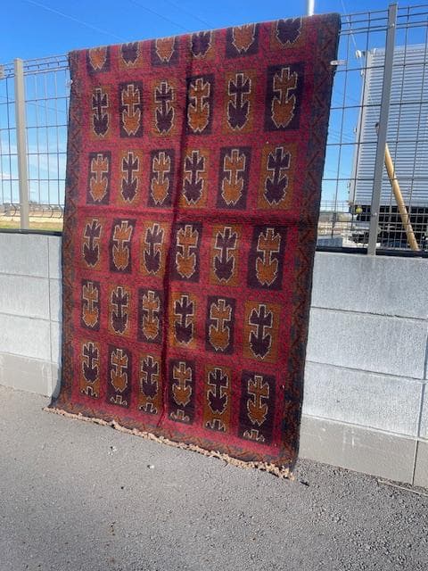 ペルシャ バルチスタン ハンドメイド アンティーク ラグ 190 x 115cm