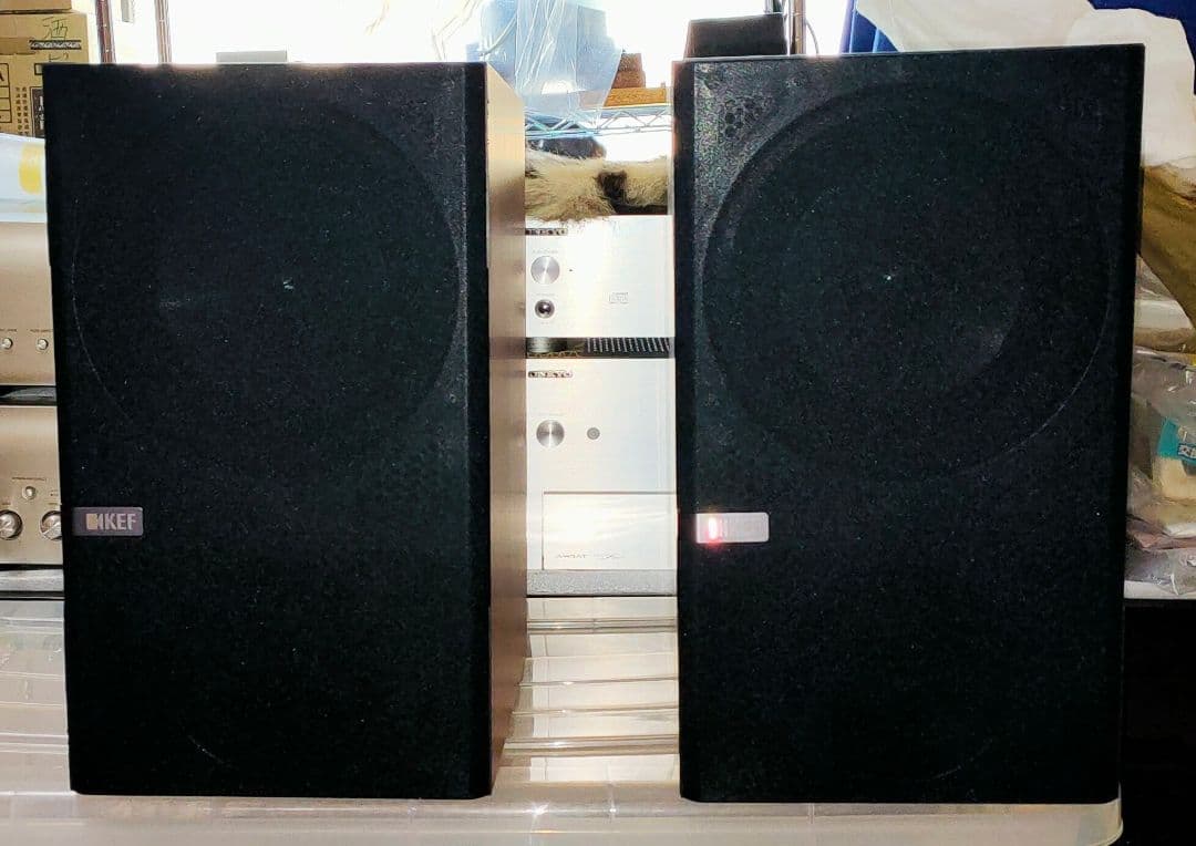 KEF Q300 ブックシェルフスピーカー 8インチ 赤
