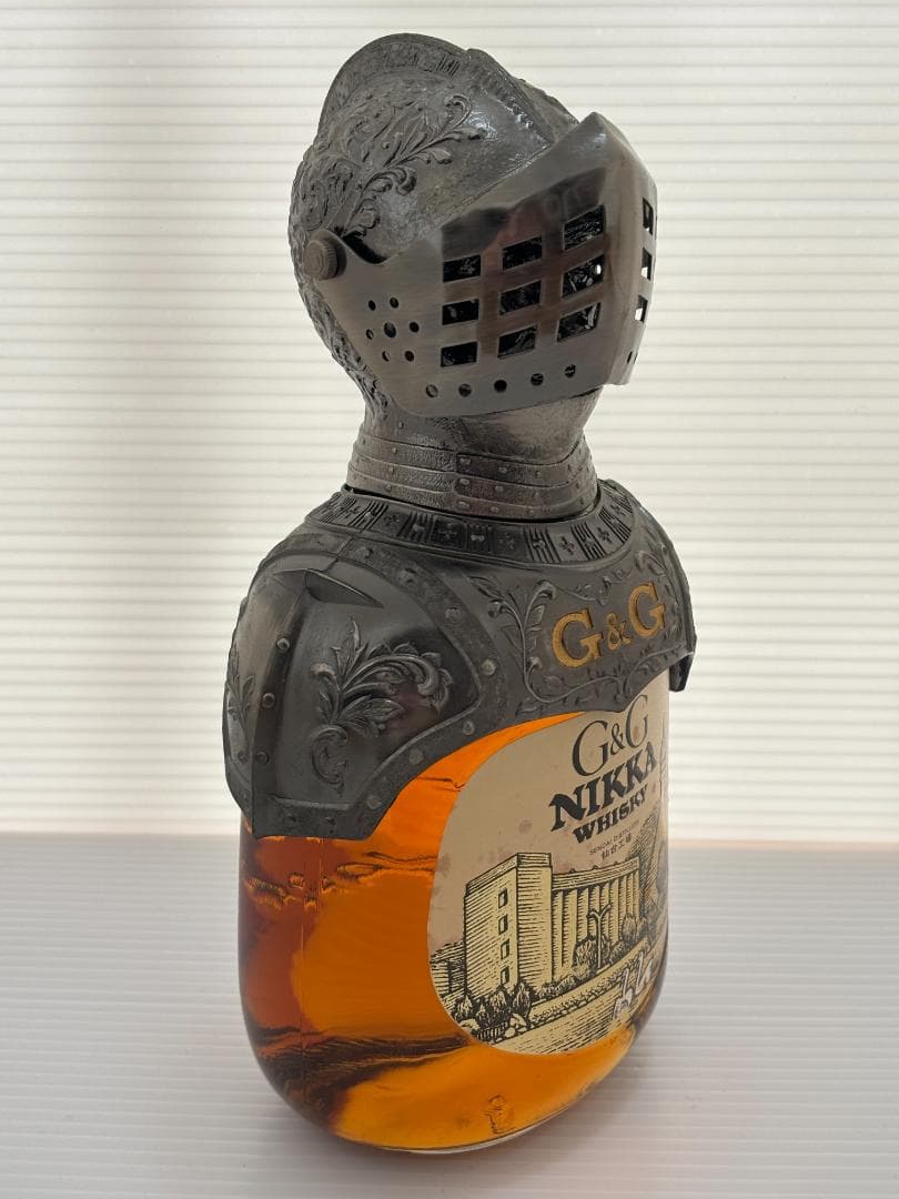 未開封　NIKKA　G&G　WHISKY　仙台工場　騎士　鎧　西洋　ボトル