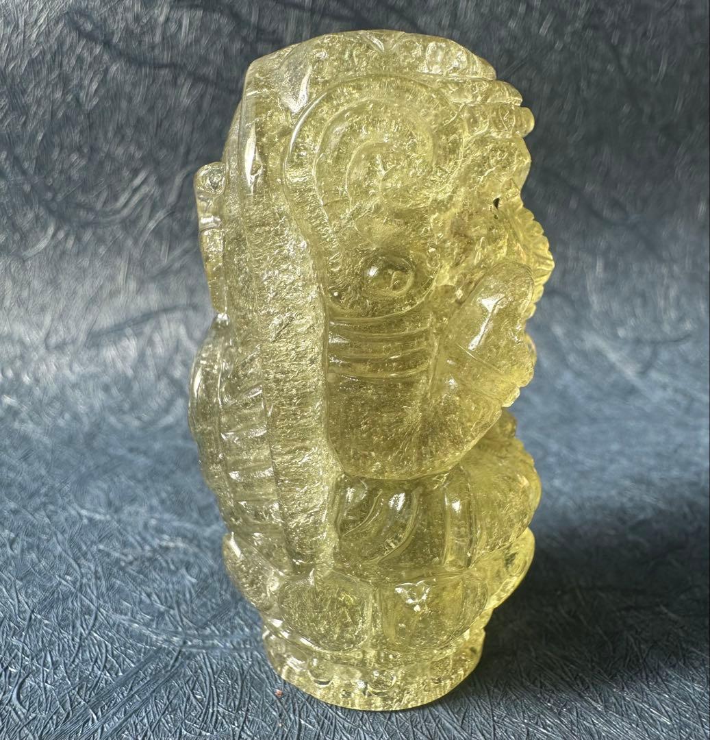 【激レア　新品】リビアングラス　ガネーシャ　ブラックリビアン　置物