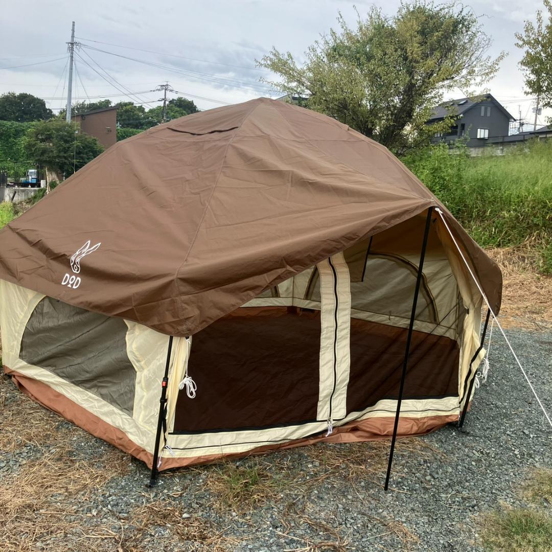 DOD T6-057-BR 大型ワンタッチ でかキノコテント しいたけ ブラウン