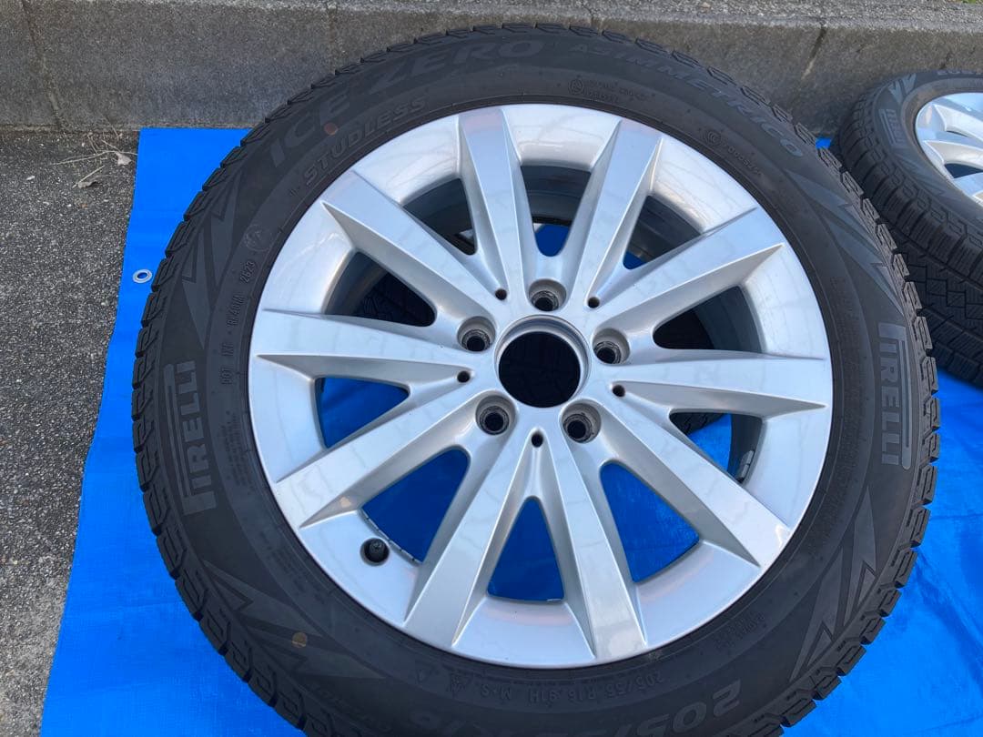 ベンツAクラス　16インチ純正アルミ➕2023年スタットレスタイヤ4本セット