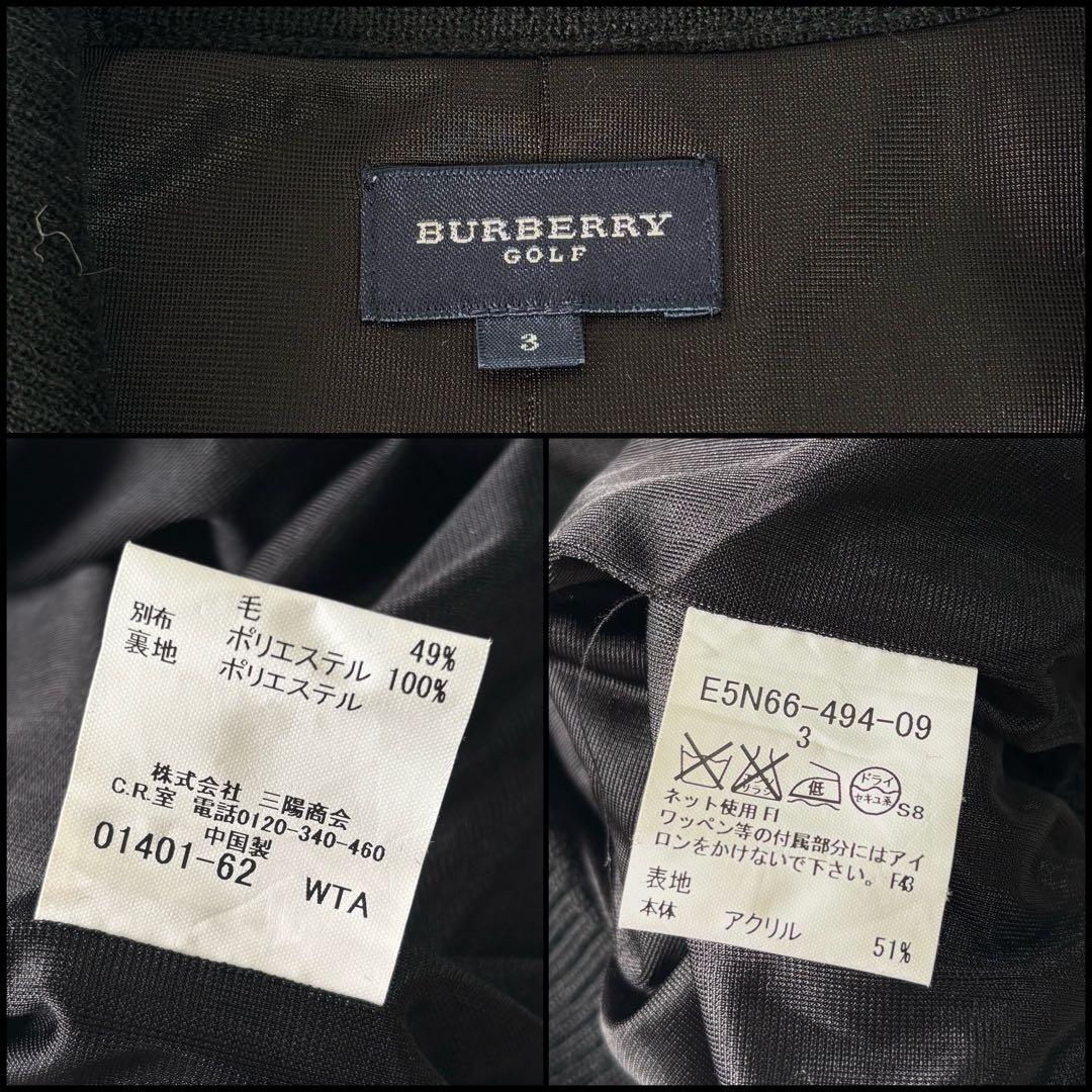 BURBERRY GOLFニットセーター裏地付きバーバリーゴルフウェア正規品
