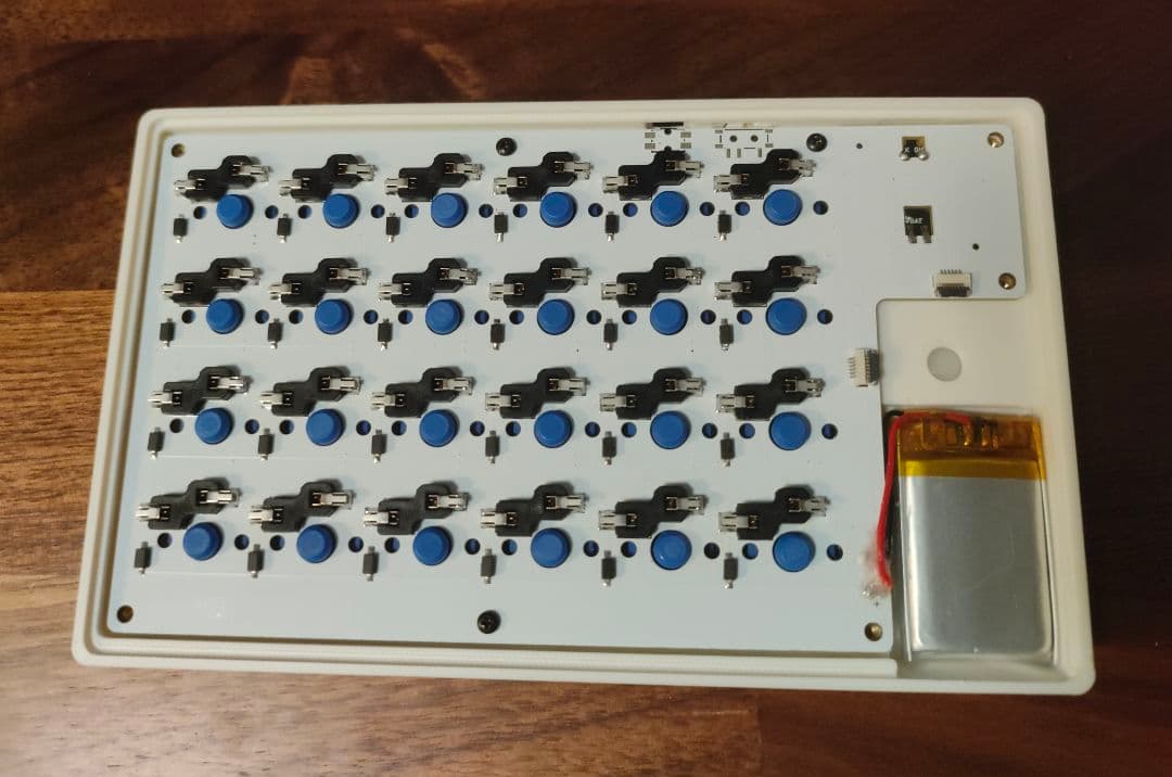 MonoOwl 4x6 ZMK 無線分割ロープロダブルトラボキーボード