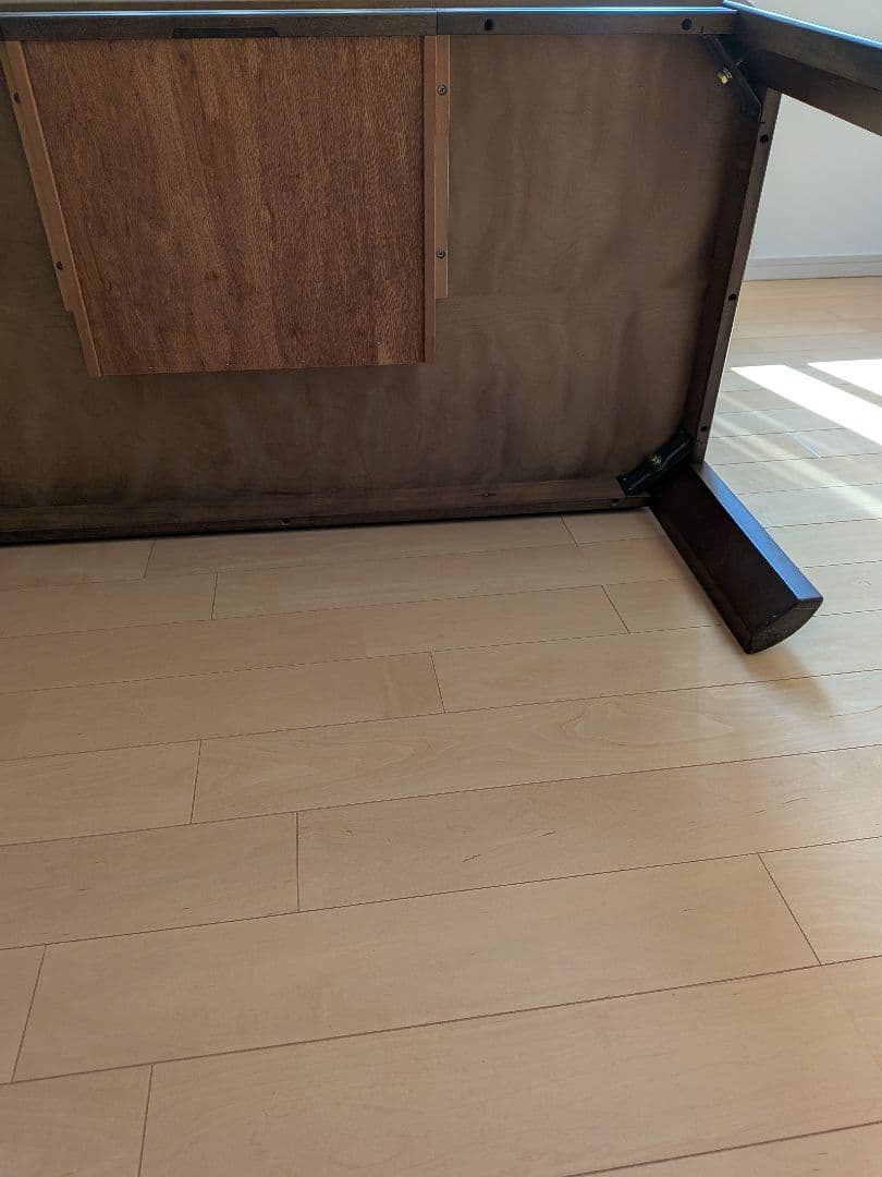 ローテーブル 引き出し付き リビングテーブル ダークブラウン