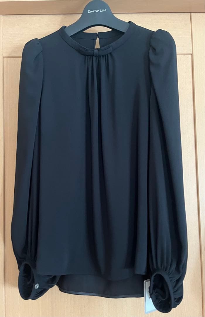 未使用品♡FOXEY Blouse \"Audrey Ribbon II\"ブラック