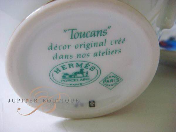 エルメス 南米の野鳥 トゥカン デザートプレート 皿 3点