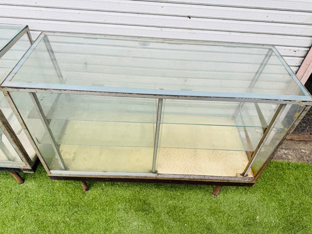 福岡発 直取り限定 ショーケース ガラスケース 120cm 飾り棚 扉付き