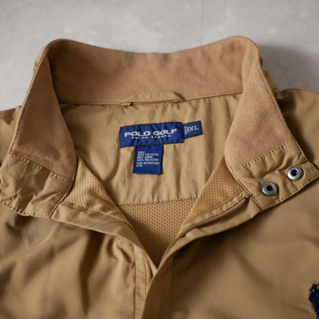 90s POLO GOLFポロゴルフXLハーフジップラルフローレンベージュ
