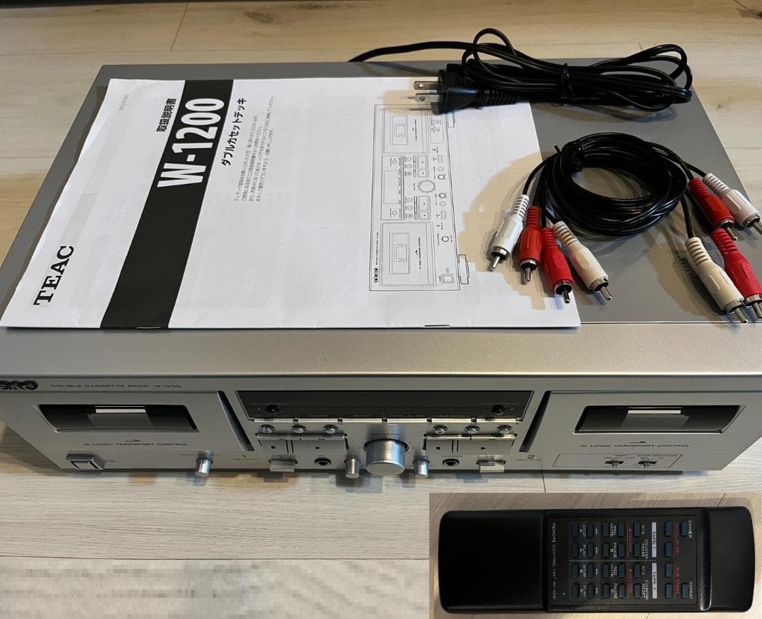 未使用 TEAC W-1200 カセットデッキ 動作確認済