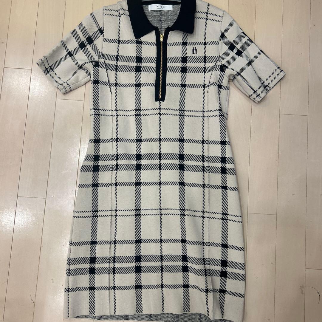 ワンピース Trois Logo Knit Mini Dress - beige - S