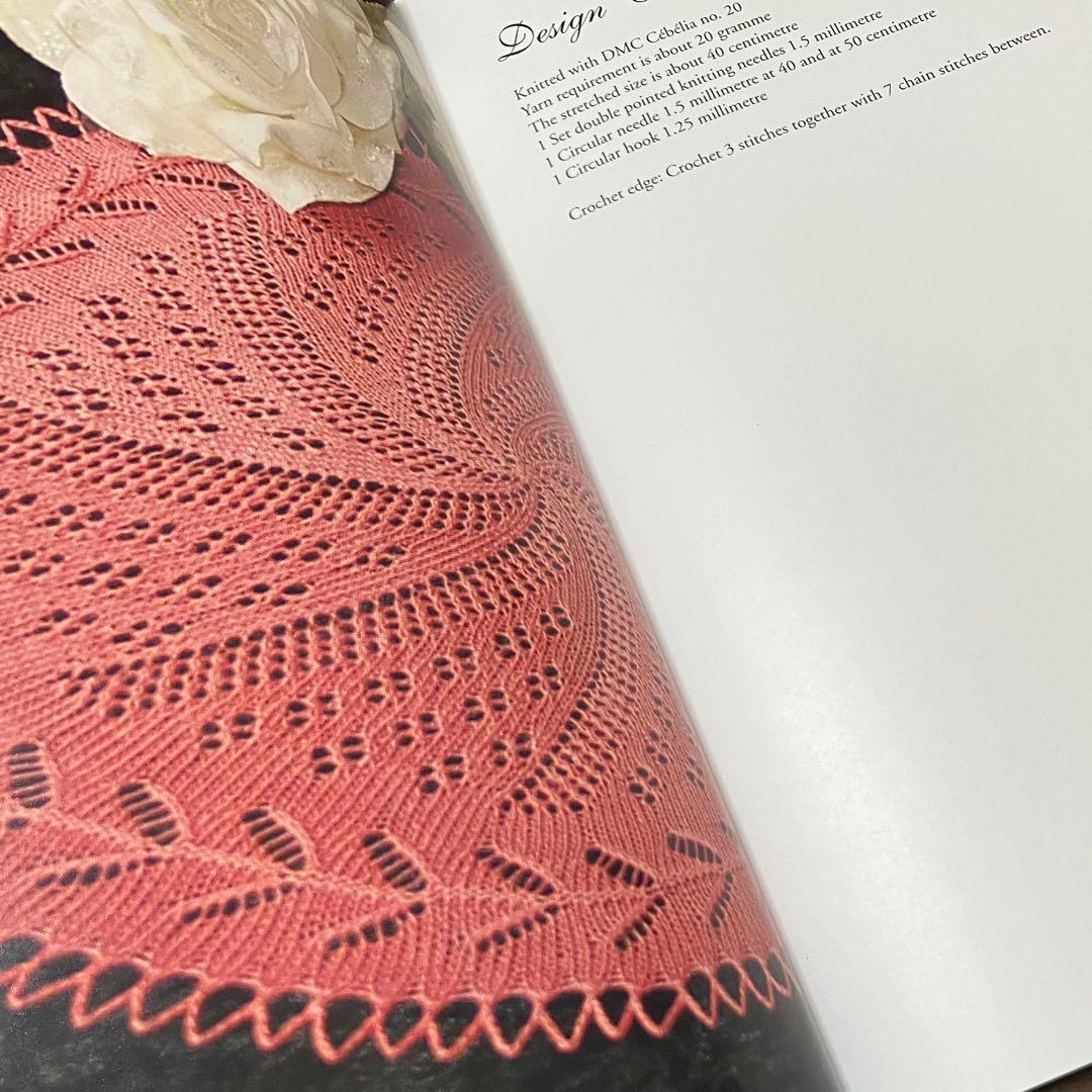洋書　「Knitted Lace」クンストレース　編み物本　レース編み　編み物