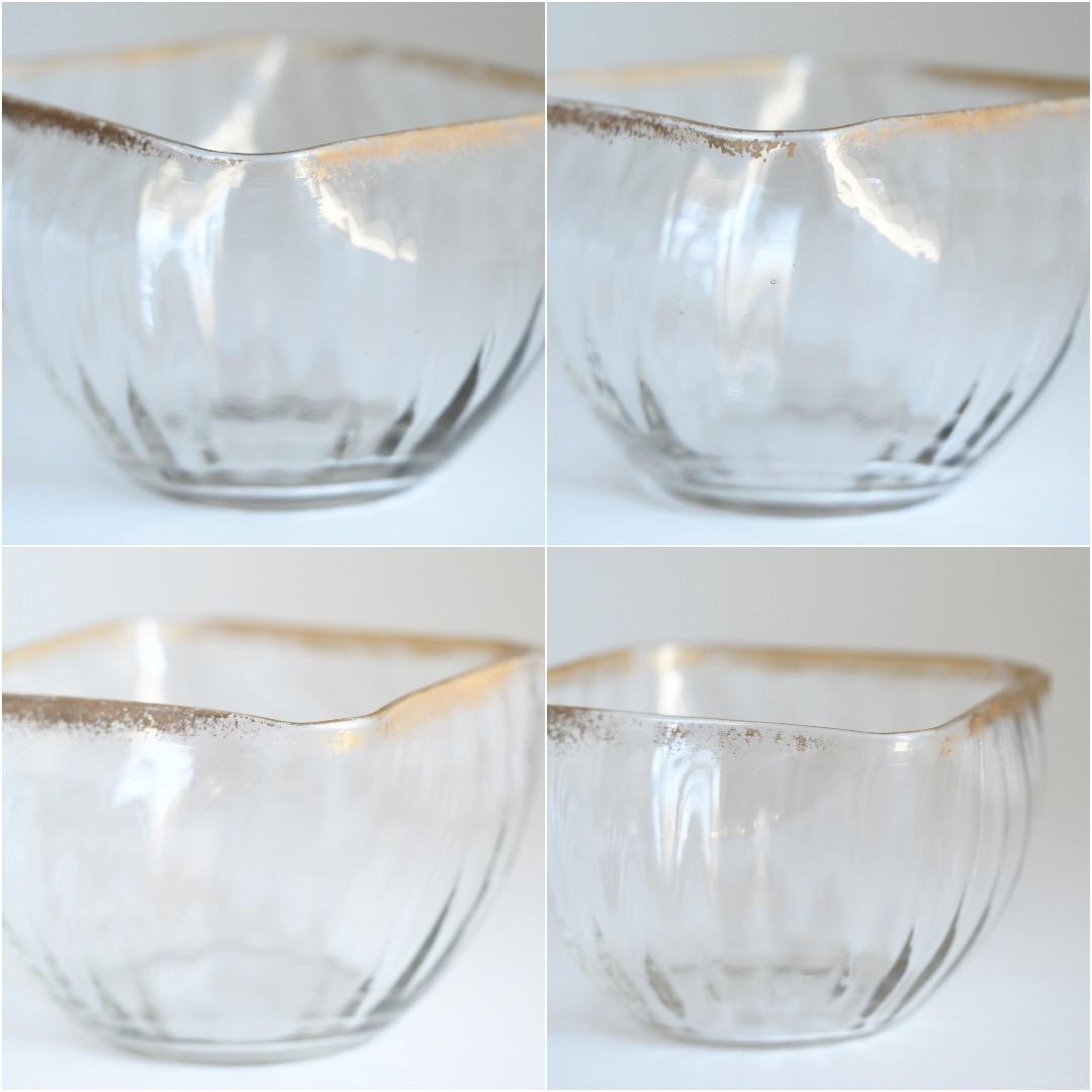 専用ページ　モーゼル 金彩 鉢 向付 6客セット GT10 / 角鉢 うつわ