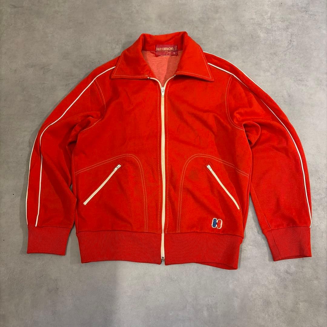 ★ 超希少 ★80s ヒットユニオン ジャージ セットアップ 刺繍ロゴ ステッチ