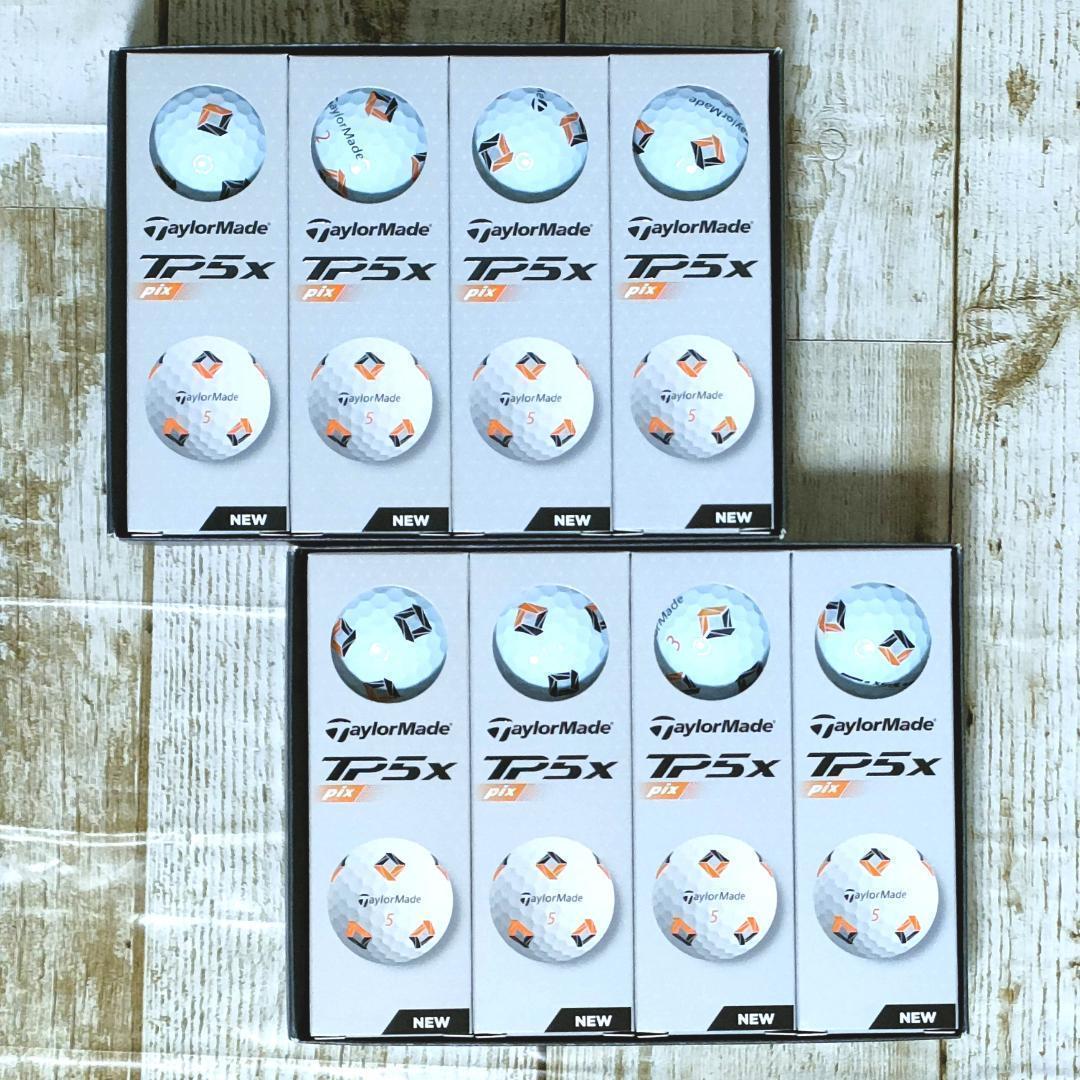 新品◆TaylorMade テーラーメイド TP5x pix 2ダース ホワイト