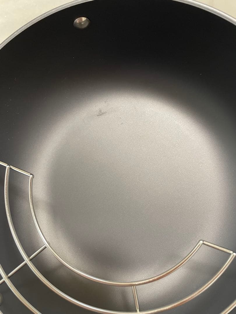 【新品・未使用】鐵兎堂 鉄 てんぷら鍋網付 20cm 極JAPAN リバーライト