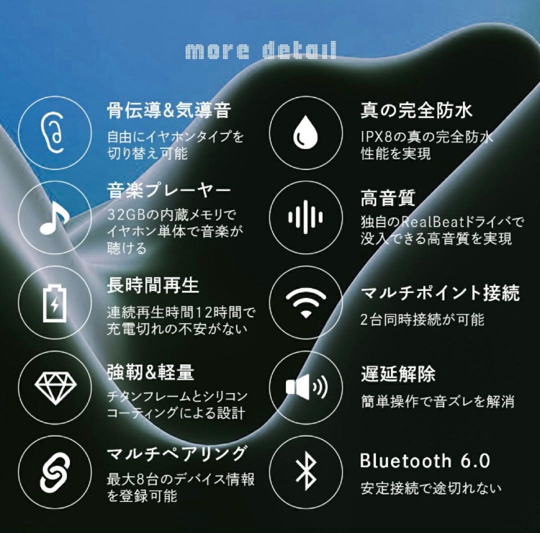 新品　COMPBEAT ATHLETE 骨伝導イヤホン 完全防水