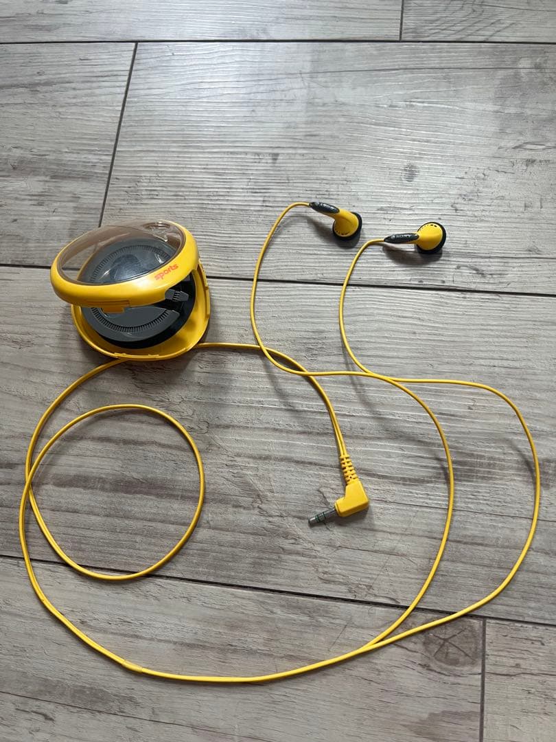 90’sソニースポーツイヤホンsonysports海外使用ヴィンテージイヤホン