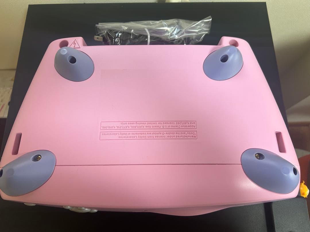 Disney ピンク CRTテレビ+DVDプレーヤー