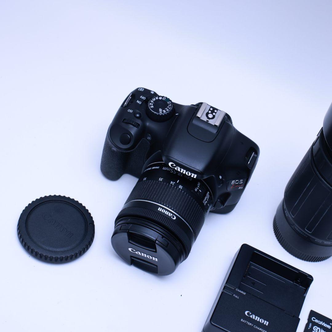 スマホ転送可 Canon Kiss X4 一眼レフデジタルカメラ レンズ2本等付