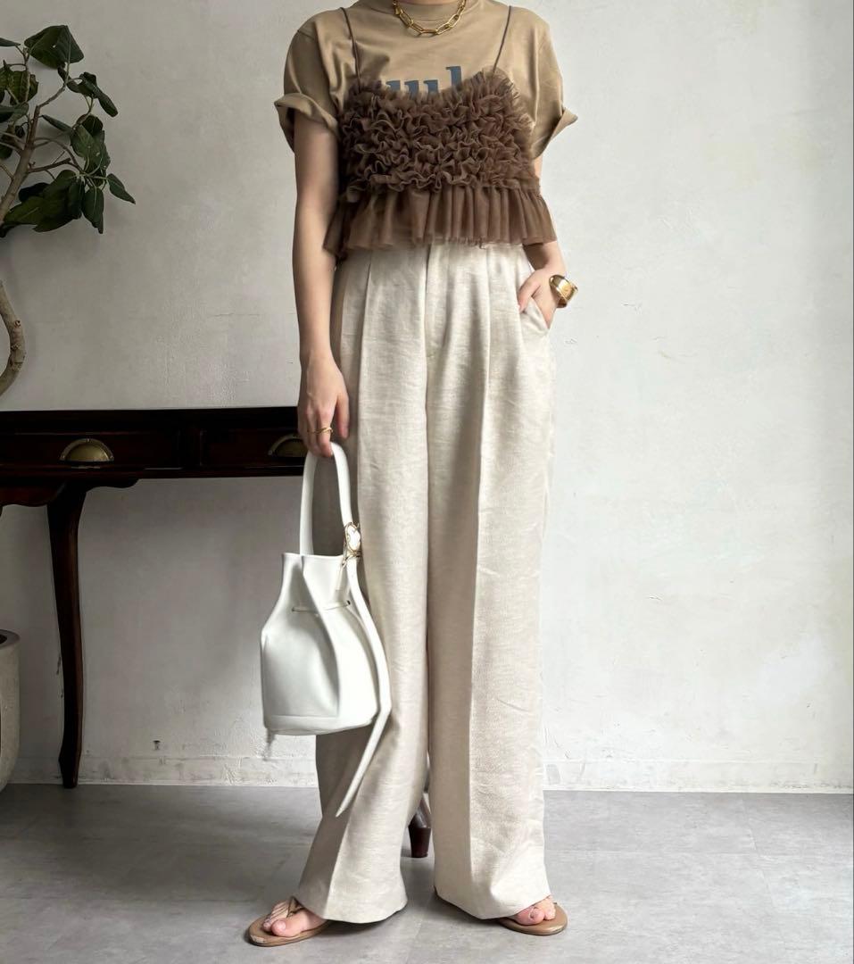 DouDou チュールビスチェ　モカ