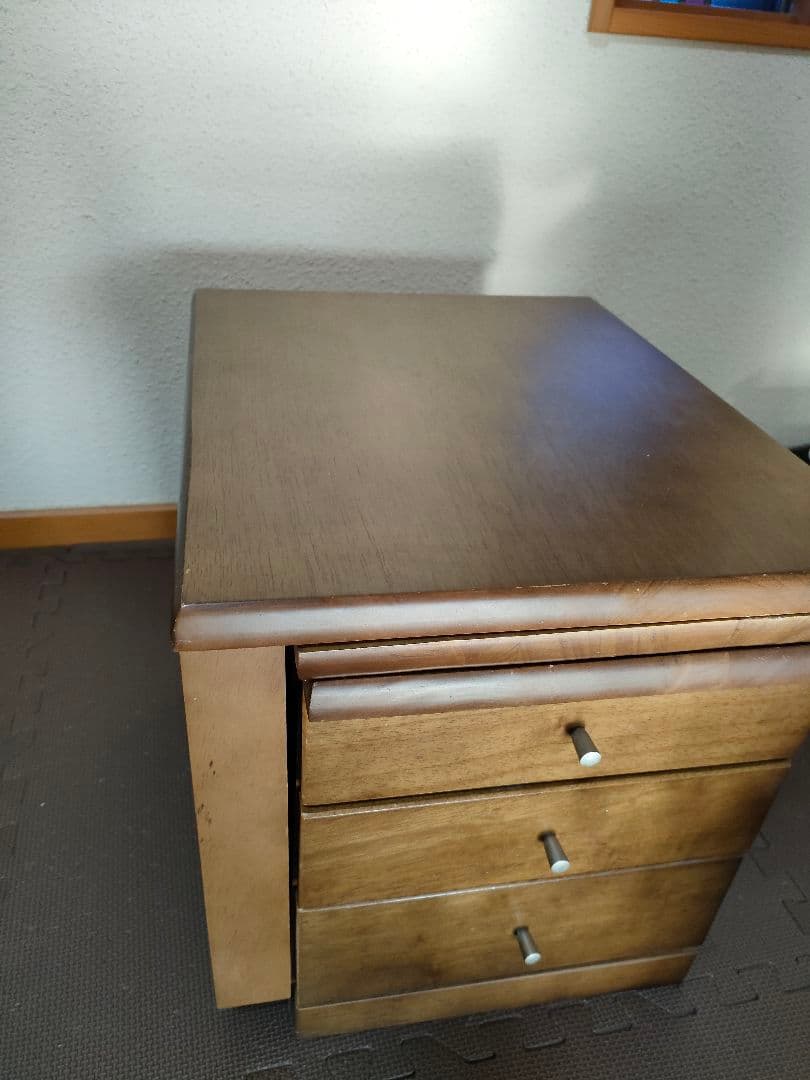 木製文机 3引き出し付き