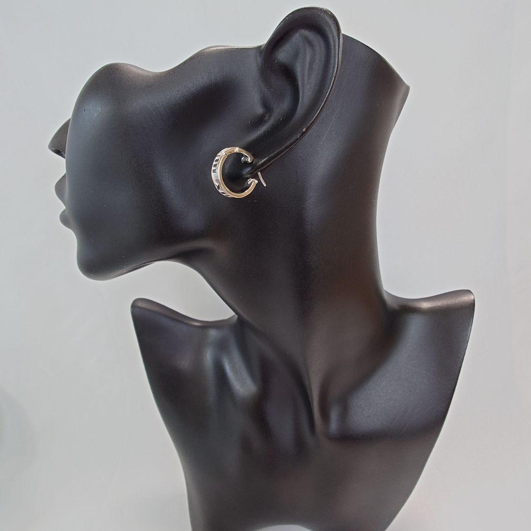 【新品仕上げ済】ティファニー アトラス ダイヤ フープ ピアス 片耳用 5849