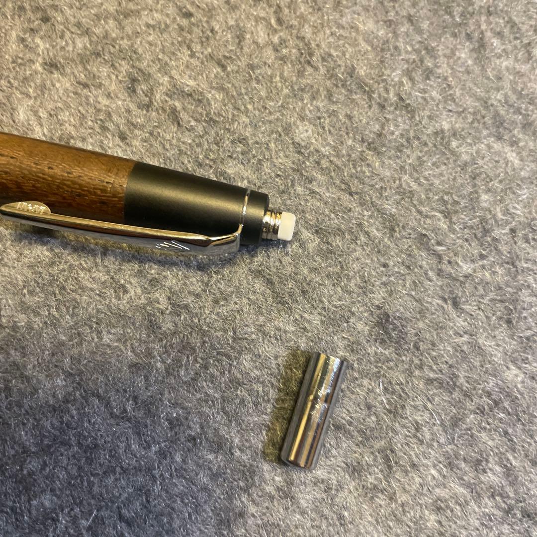 野原工芸　神代けやき　神代欅　新型クリップ　シルバー　シャープペンシル