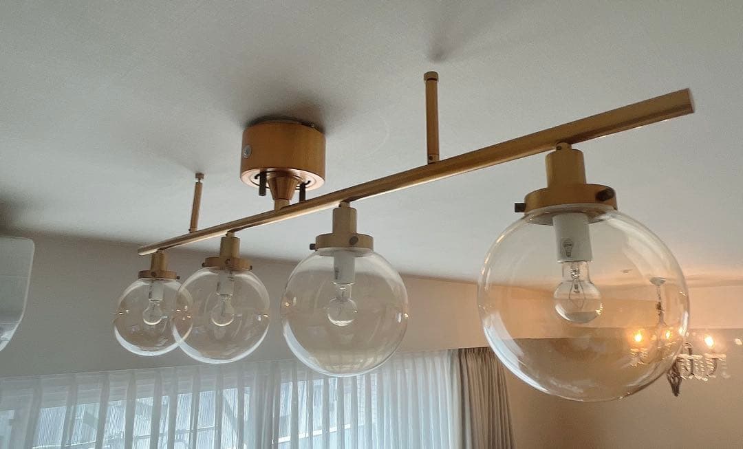 フランフラン　照明　ガラス　シーリングライト