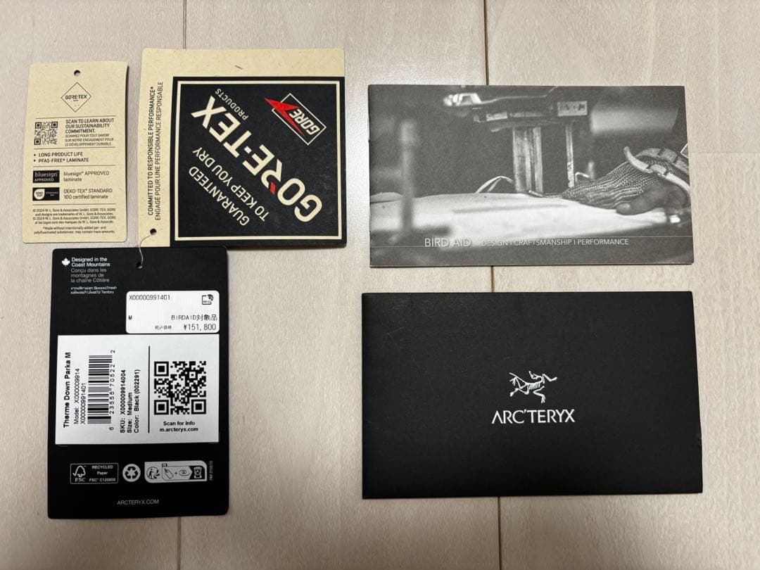 ARC’TERYX アークテリクス サーミー ダウン パーカ ブラック Mサイズ