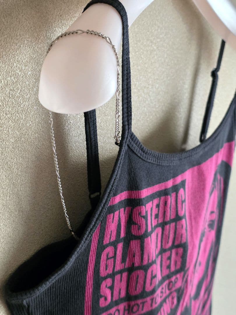 HYSTERIC GLAMOUR キャミソール チェーンストラップ付き