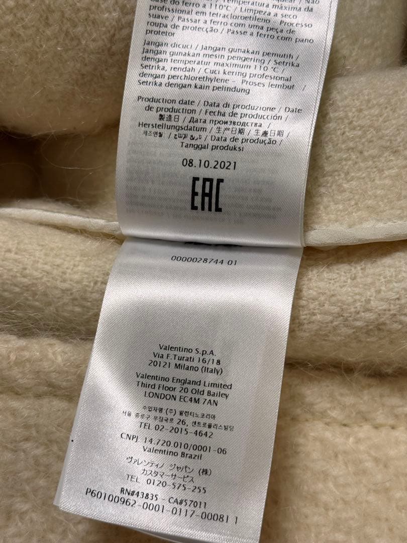 RED VALENTINO 極美品　ホワイト　ブークレコート