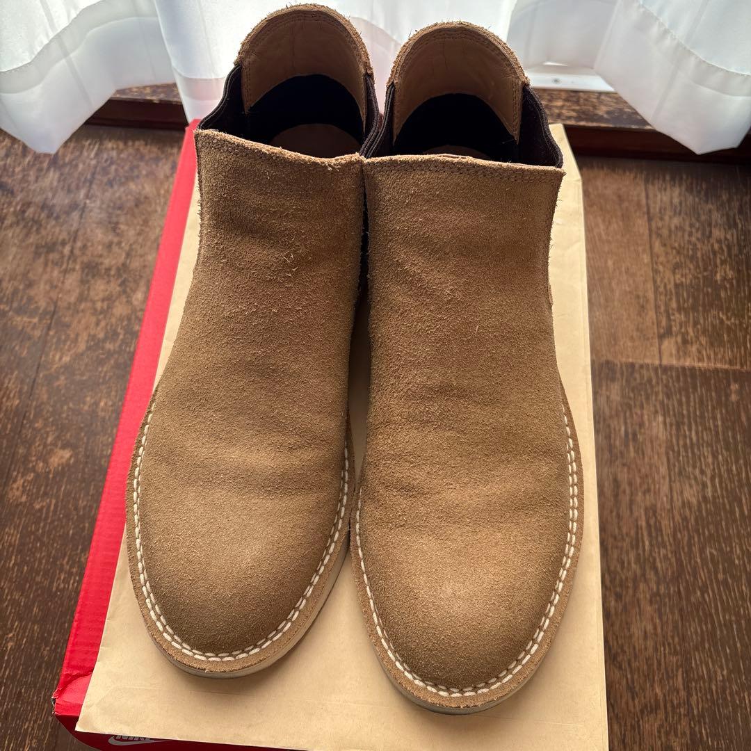 UGG ベージュ スエード サイドゴアブーツ