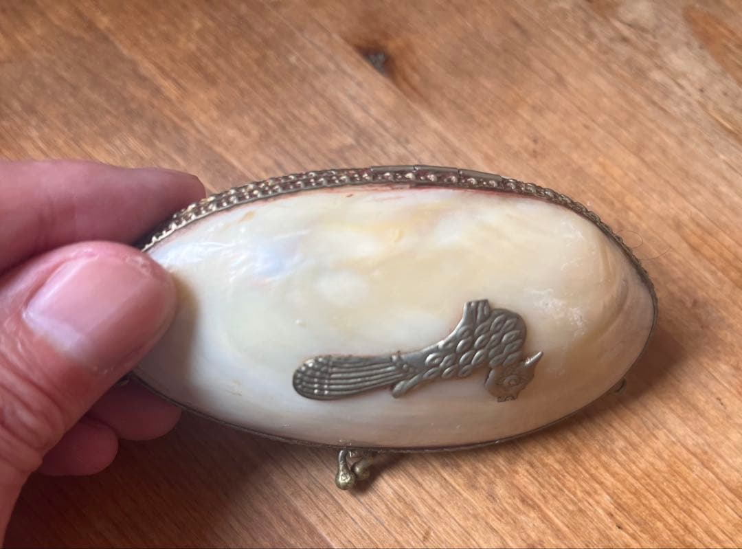 稀少　ヴィクトリアエドワード期 アンティーク マザーオブパール ポータブルケース