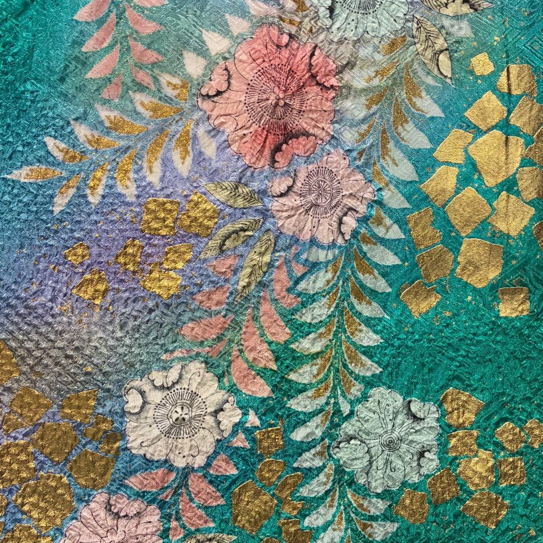 D166 振袖　藤娘きぬたや　やまと誂製　総絞り　辻ヶ花　正絹　着物　袷　極美品