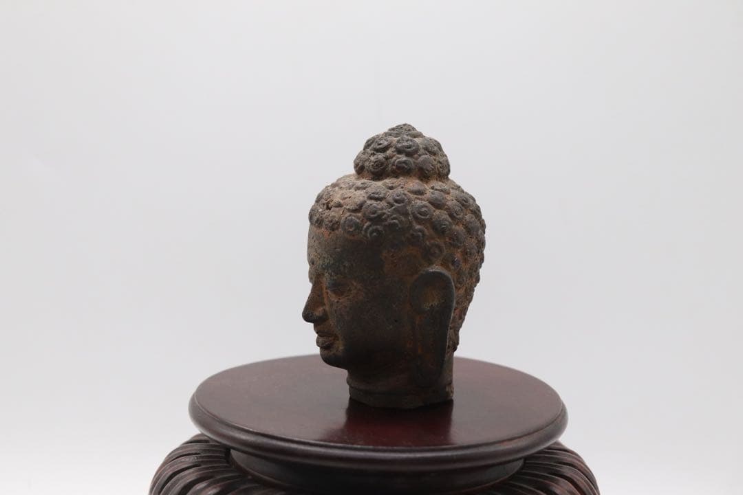 銅製　佛頭　阿弥陀如来　仏教美術　送料込み260121