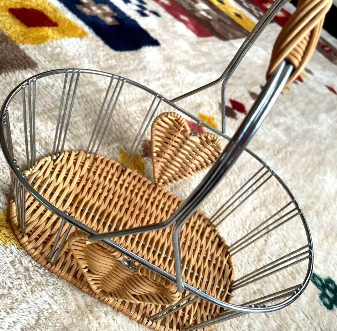 幸せ ハート ワイヤー バスケット 2カラー ミニハート型 バスケット 計13個