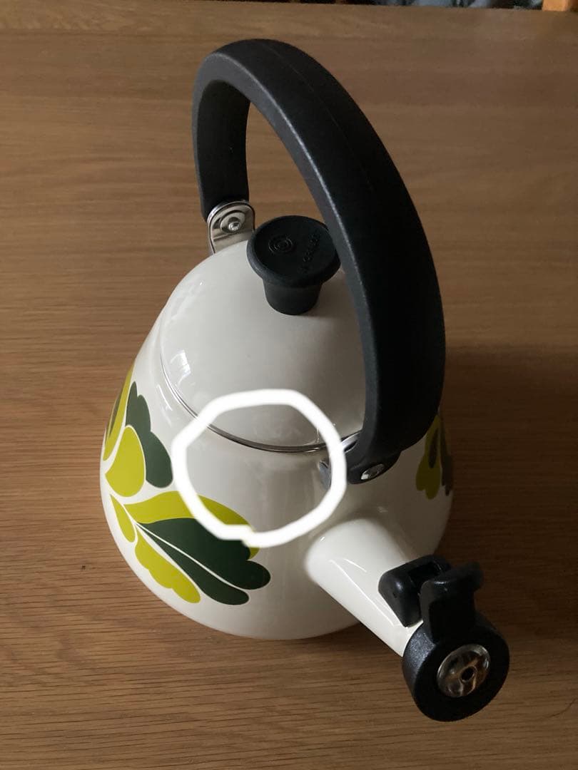 【中古品】ル・クルーゼ　ピーコックグリーン　ケトル ピーコック（グリーン）レトロ