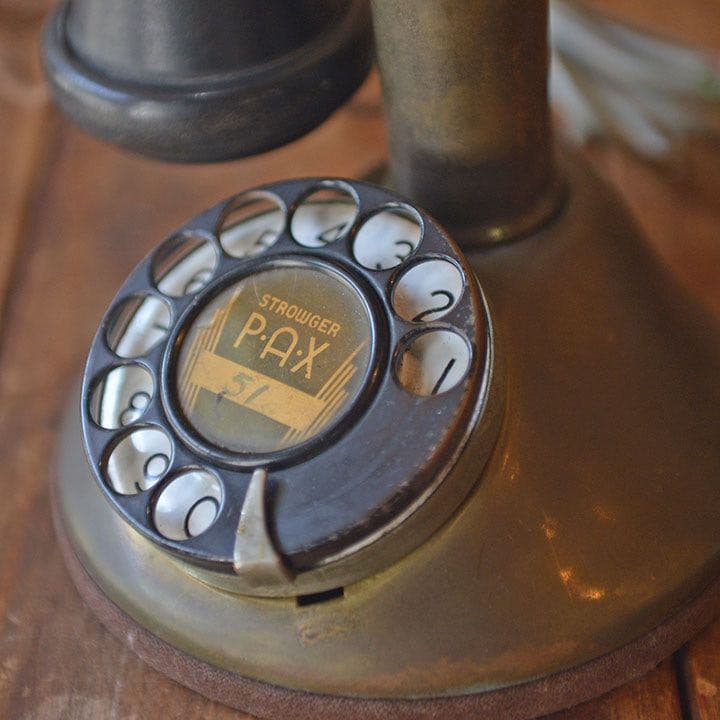 【激レア】米国 アンティーク Stowger 電話 ビンテージ品