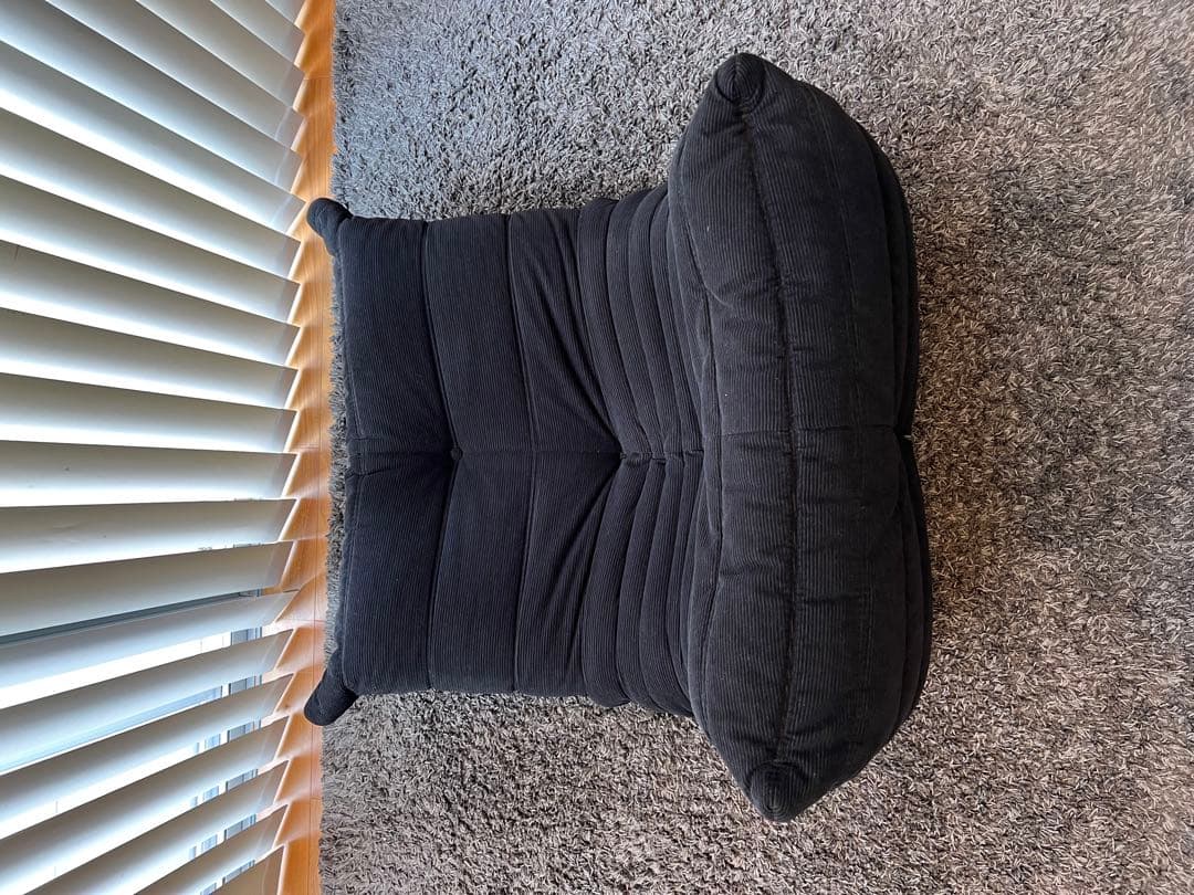 【正規品】ligne roset トーゴ1人掛けソファ　人気　黒